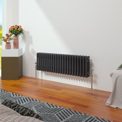Vallie Horizontal Traditional Column Cast Iron Style Designer Radiator