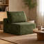 Canapé modulaire 1 place Corduroy, vert