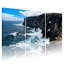 Paysage et paysages urbains, vagues océaniques, falaises, oiseaux, ciel, réflexion, paysage naturel, ensemble de 3 impressions sur toile-1204723985