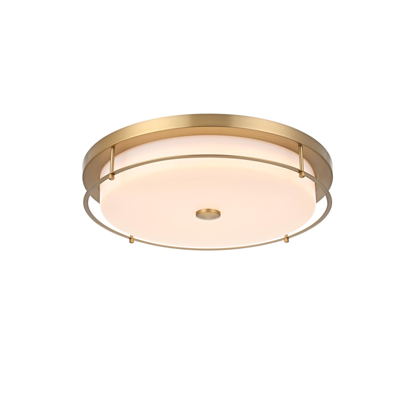 Ashok 20 inch LED Flush Mount, Satin Gold