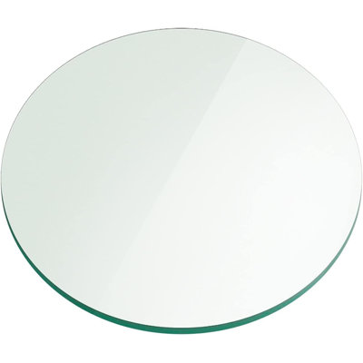 Round Glass Table Top - Tempered - 1/4" Thick - Flat Polish