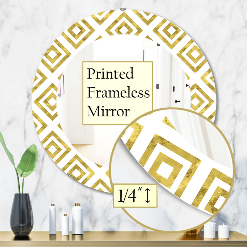 Miroir mural Mid-Century Capital Honeycomb 1, H 31,5 po x l po