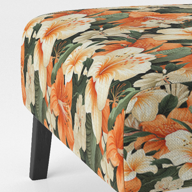 Fauteuil de chambre rembourré Papaya Dreams Tropical, Papaye, rêve, motif tropical III