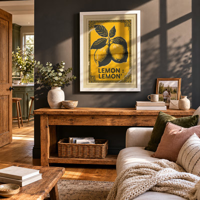 Lemon Study Vintage - Framed Print
