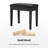 Banc de piano avec rangement, bois et bois-144769878