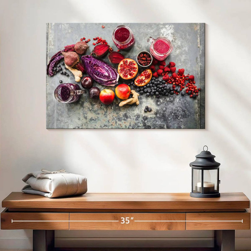 Yarlin Fruit Smoothie Ingredients, 16" H x 24" W