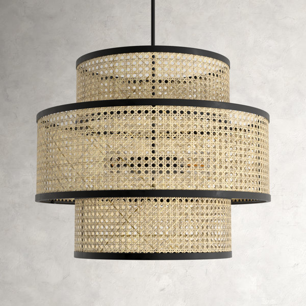 Drax 3 Light Metal Dimmable Drum Chandelier & Reviews | Birch Lane