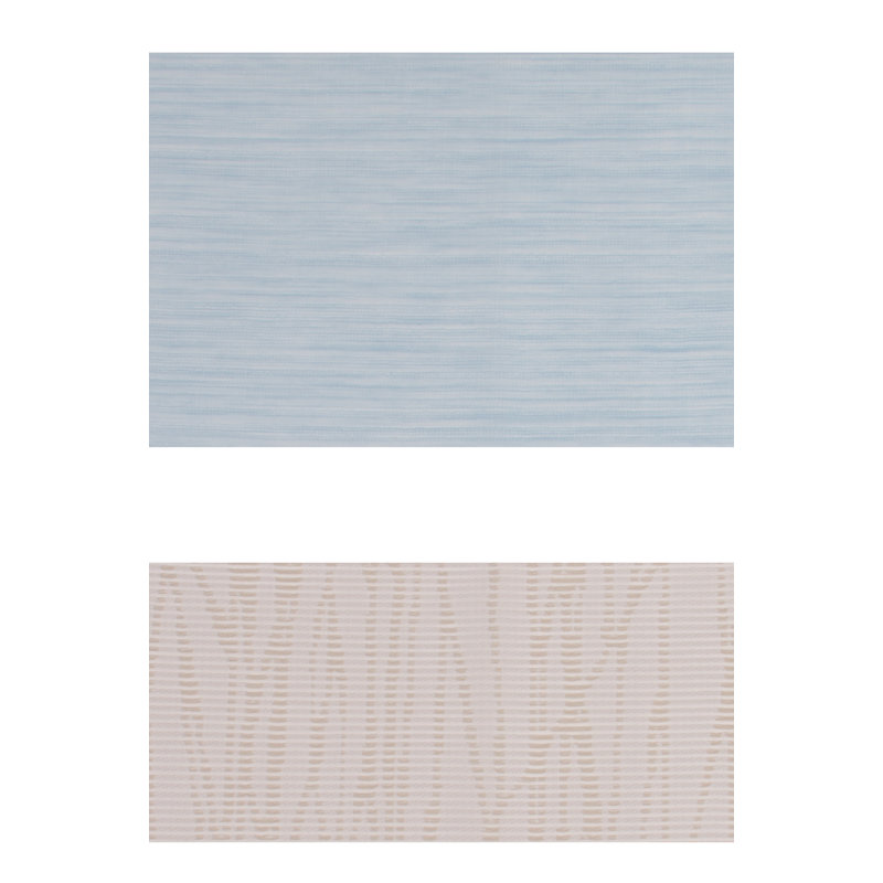 Aibek Semi Sheer Curtain Single Panel, Sky blue