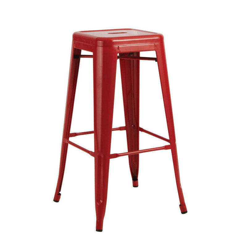Tabouret Cheryllynne, Tabouret de comptoir (siège d'une hauteur de 26 p, Rouge