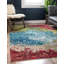 Tapis rouge / bleu Shirey-1109141956