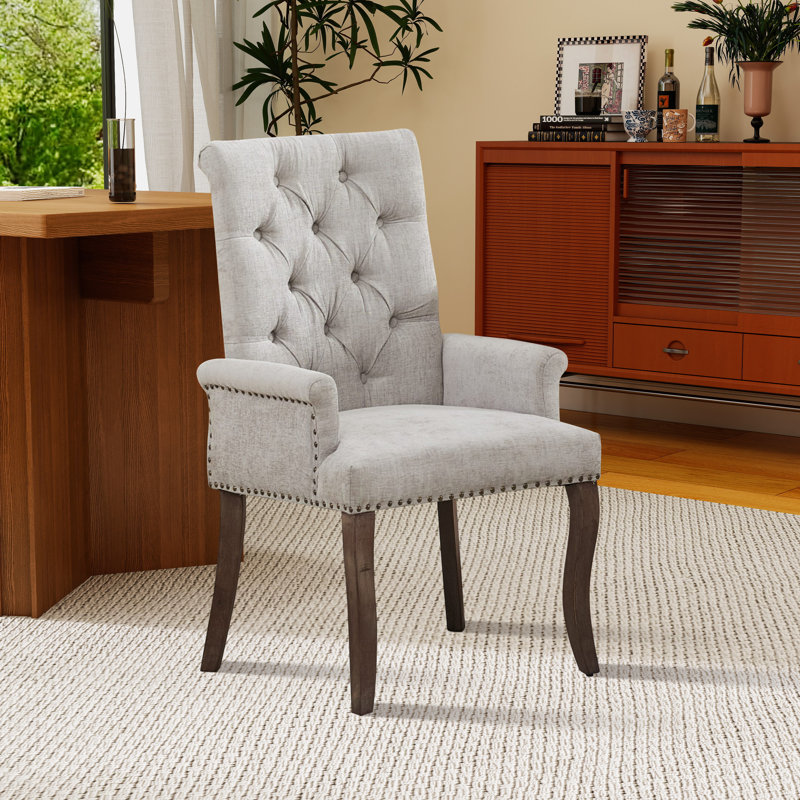Chaise d'appoint en chenille, Beige