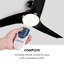 132cm Ceiling Fan with Light Kit-45186258