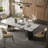 Light luxury modern rectangular dining table.-106815768