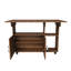 Chariot pour îlot de cuisine 47 "avec tablettes et roulettes
