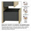 Meuble-lavabo mural en mélamine de bois de 91 cm (36 po), aspect bois naturel, surface résistante à l'usure, anti-rayures et non poreuse facile à nettoyer, préassemblé-2030119472