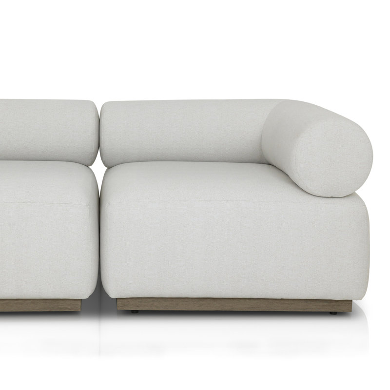 LENOX Modular Sectional, Cream Polypropylene/Olefin