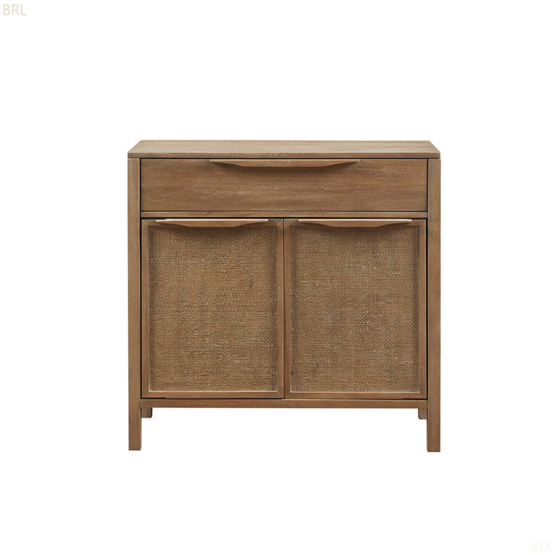 Commode d'appoint tissée 2 portes Palisades