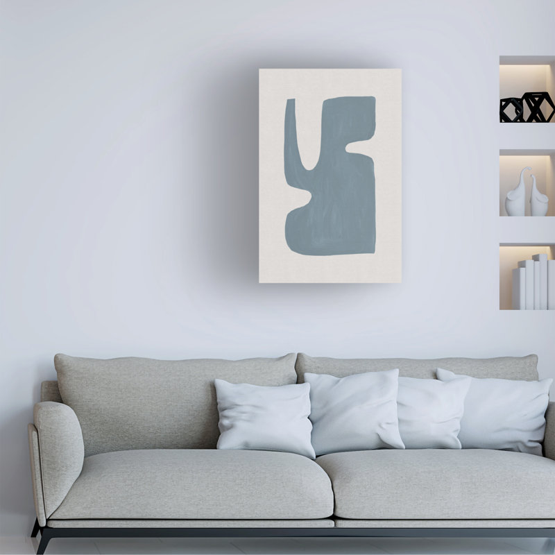 Art sur toile «Bachelor Orara Studio Mid Century Blue I», H 30 po x l 47 po