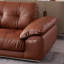 Canapé modulaire en similicuir caramel-128968840