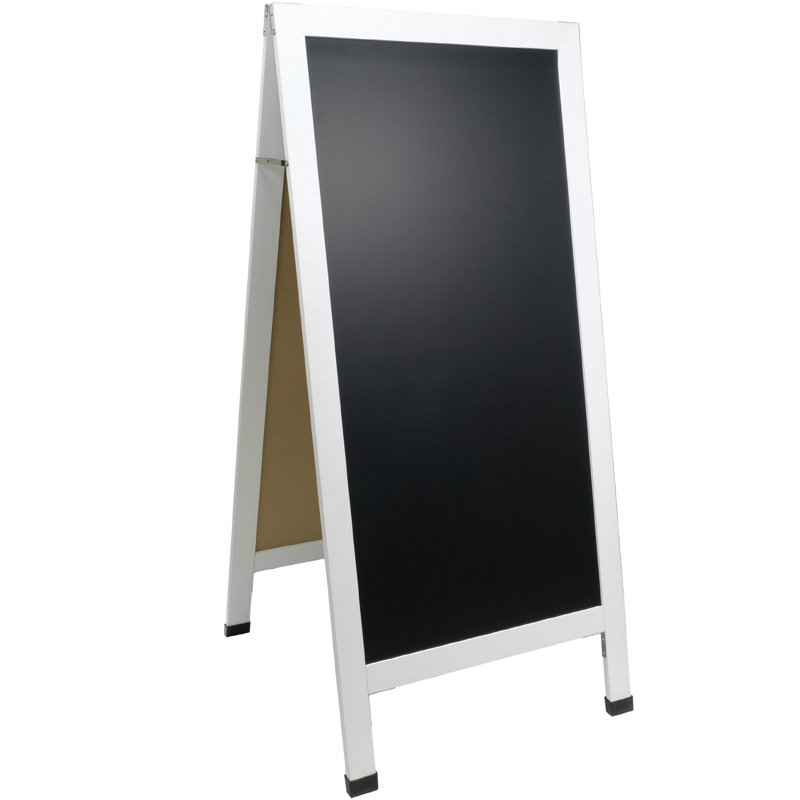 Freestanding Steel Magnetic Chalkboard, Framed Magnetic Board, Black Magnetic Board for Home or Office, Easy to Use, Durable, and Versatile Chalkboard Surface for Notes and Reminders