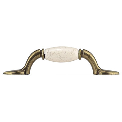 Classic Metal/Ceramic 3" Centre Arch Pull