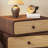 Solid Wood Nightstand  End Table Bedside Table With 3 Rotating Drawers