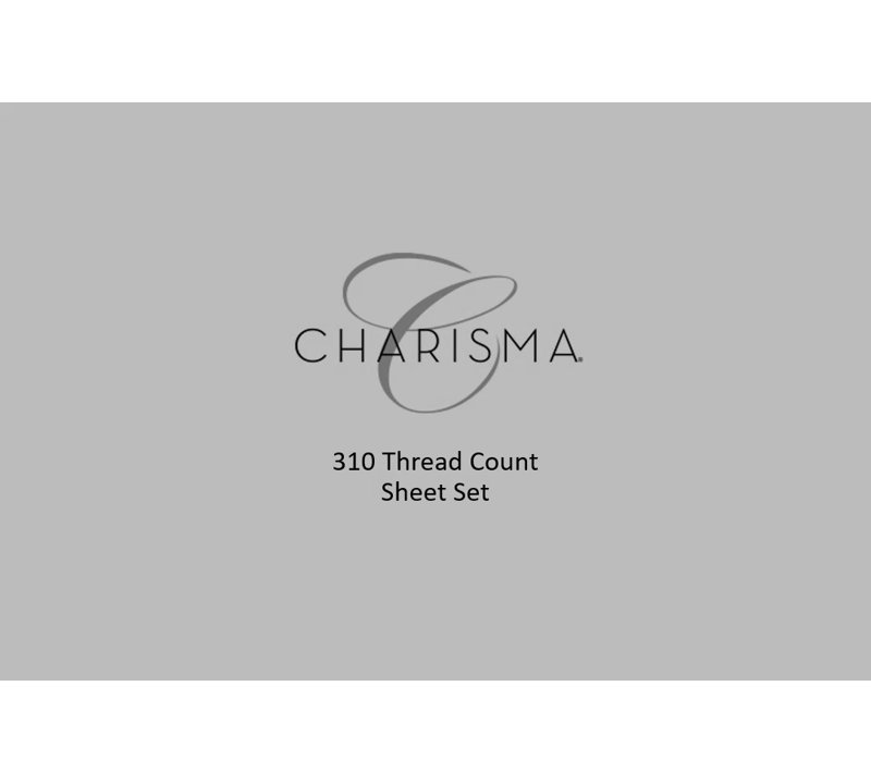 Charisma Classic Blue 310TC Cotton Full/Double Sheet Set
