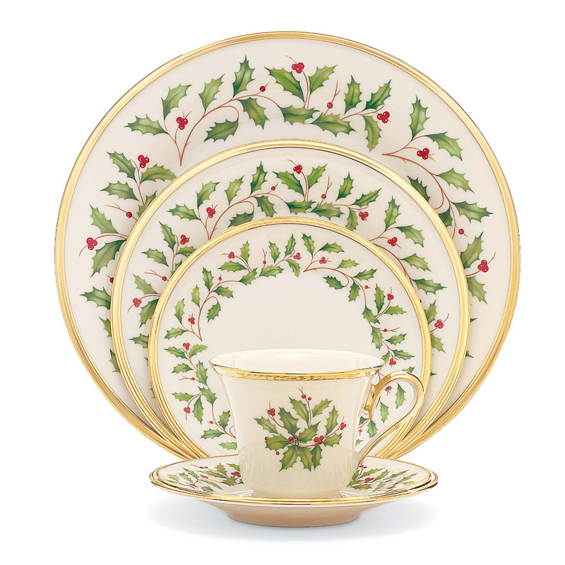 Couvert individuel 5 pièces Lenox Holiday Porcelain China