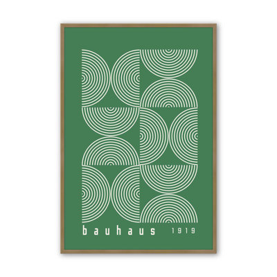 Impression de lignes vertes Bauhaus Modernist