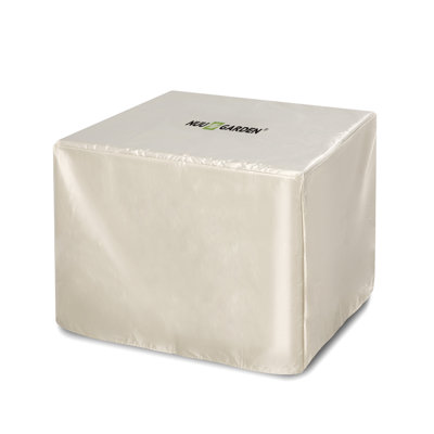 Fire Pit Cover, for Outdoor Gas Fire Pit, 31 Inch Square Cover, Beige by The Twillery Co.