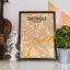 « detroit »-impression d’art graphique sans cadre sur papier-31736913