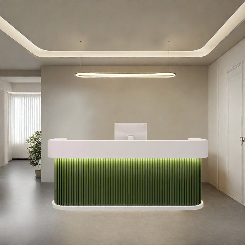Multifunctional Computer Desk, Front Desk Table, and Writing Desk – Stylish and Durable Design for Office or Commercial Use