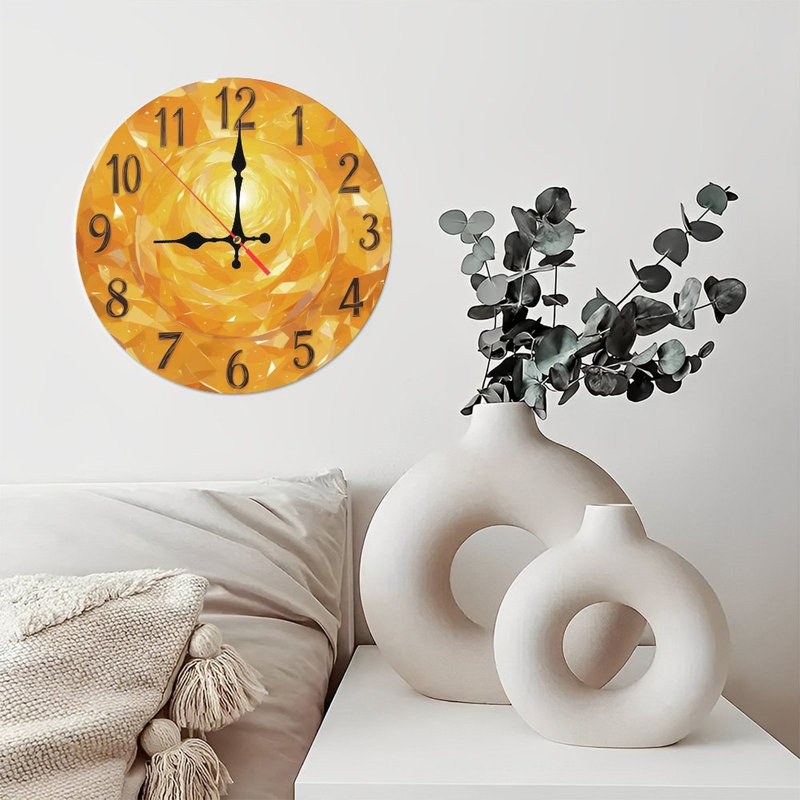 Horloge en cristal brillant vortex