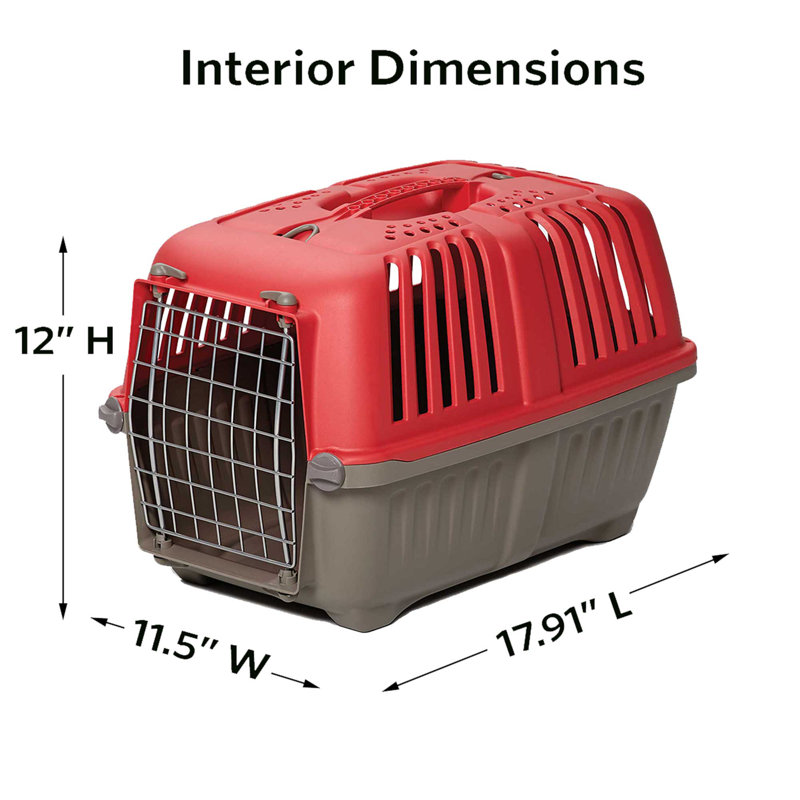 Sac de transport MidWest Homes For Pets Spree ™ pour chats, petits animaux et petites chiens, Rouge