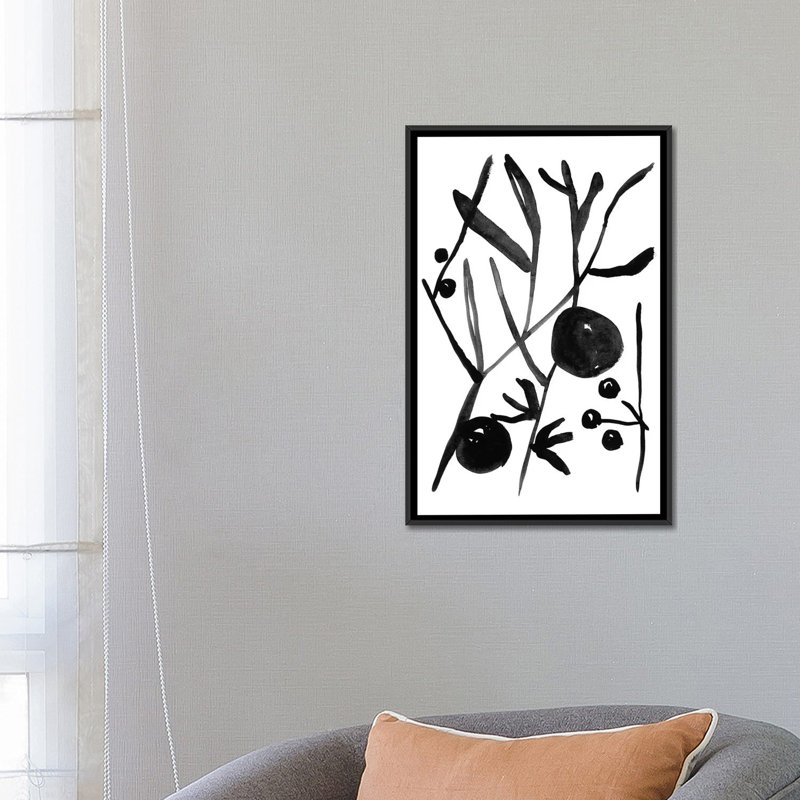 « graze i », reproduction sur toile, H 26 po x l 18 po x P 1,5 po, Toile encadrée noire, Pas de tapis