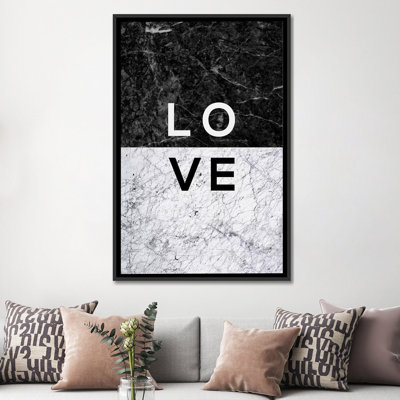 «Love», impression sur toile