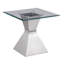 Table de bout en acier inoxydable Shirlene