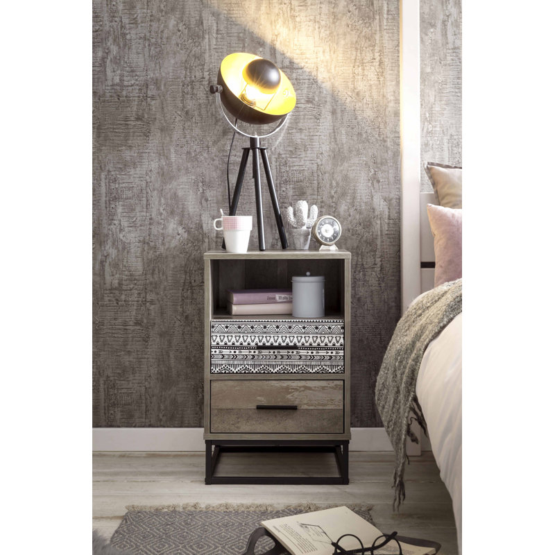 Eleta 39.5cm W Bedside Table
