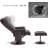 Dereion 2 Set Swivel Recliner with Ottoman, Reclining Chair with Massage, Faux Leather Lounge Chairs-1564601053