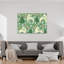 Festive Folk Reindeer Pattern Abstract Christmas Tree Deer Winter Landscape Wall Art Print 1 Piece Wrapped Canvas Wall Art-1342300270