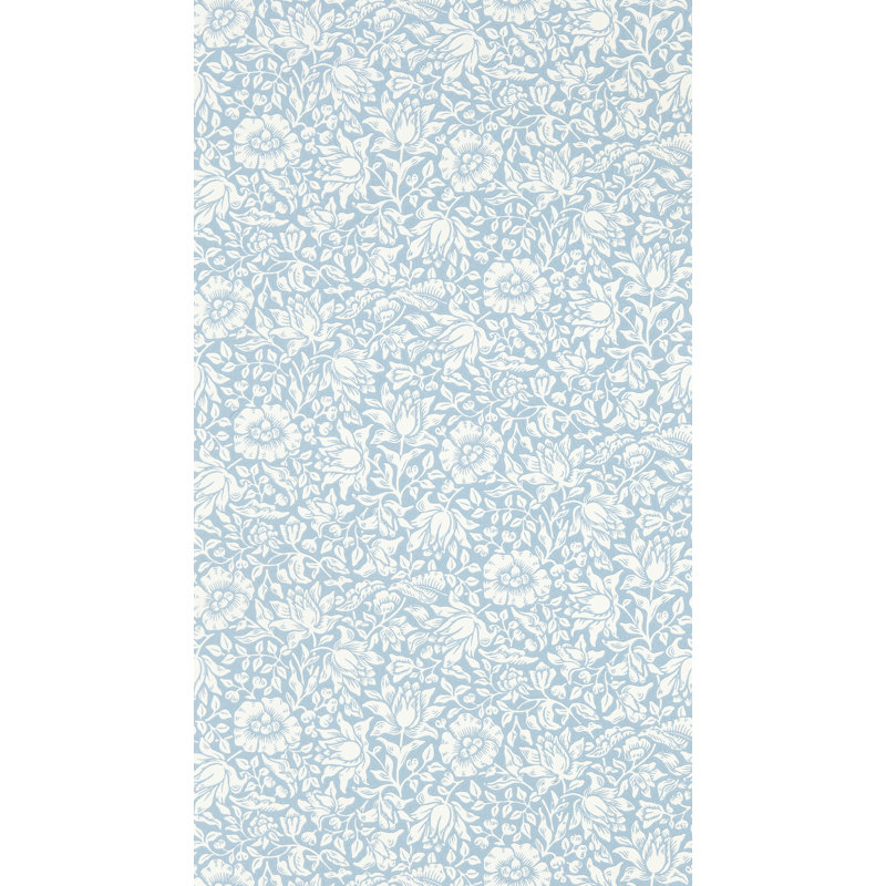 Mallow Wallpaper, Powder Blue