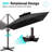 Antony 153" X 116" Rectangular Cantilever Umbrella, Weighted Base Does Not Include-1529532047
