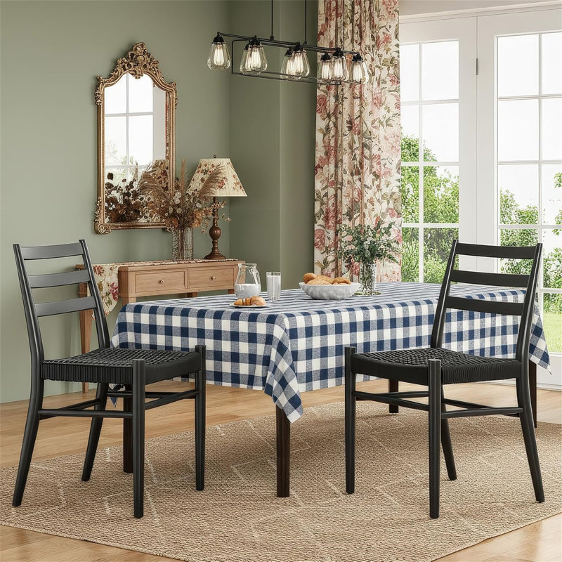 Dining Chairs Set Of 2(Only Dining Chairs), Black