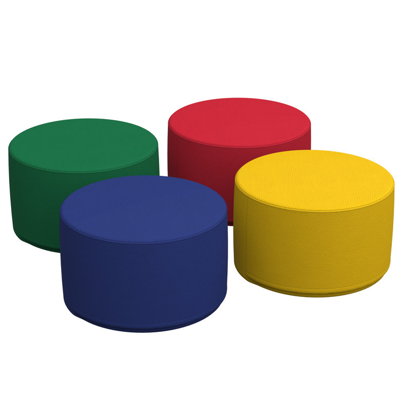Repose-pieds rond 18 po SoftScape, Assorti, H 12 po x l 18 po x P 18 po
