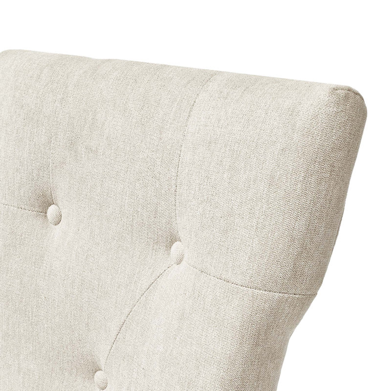 Dining Chairs Set of 2,  Upholstered Kitchen & Dining Room Chairs(Cream)