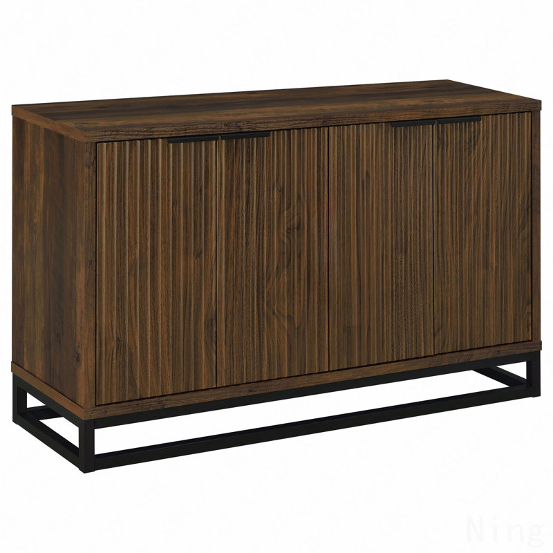 Buffet décoratif 4 portes en bois d'ingénierie