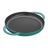 Staub 10.24 in. Cast Iron Round Grill Pan