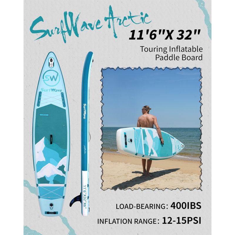 Inflatable Stand Up Paddle Board 11'X34"X6" With Accessories