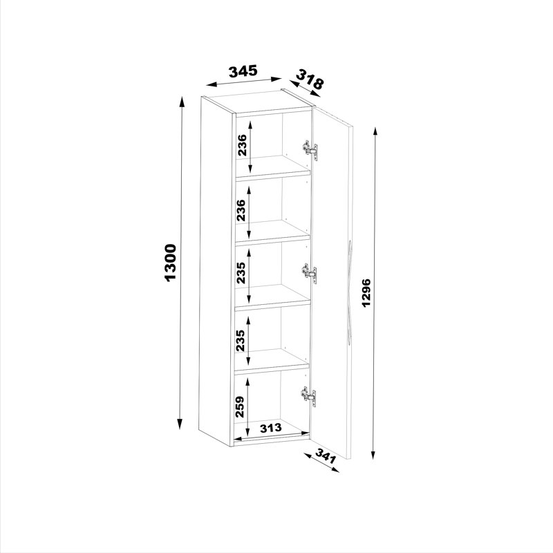 Amott Bathroom Cabinet