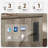 Farmhouse Executive Desk With Drawers, Computer Desk With File Cabinet And Side Bookshelf, Writing Gaming Desk With Monitor Stand & Charging Station-114236115